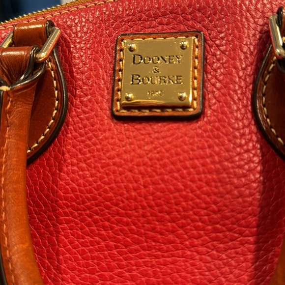 Dooney & Burke tailored red satchel. - Picture 3 of 15